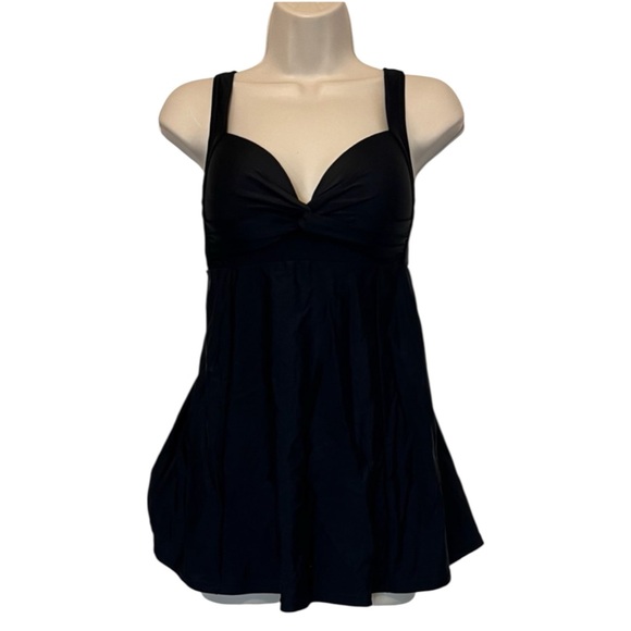 VENUS Swim Dress One Piece, Wire Free, Black, Size 8, NWOT - Picture 1 of 8